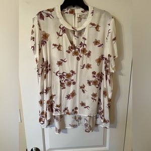 Wallflower 2x Juniors Plus Floral High Low top